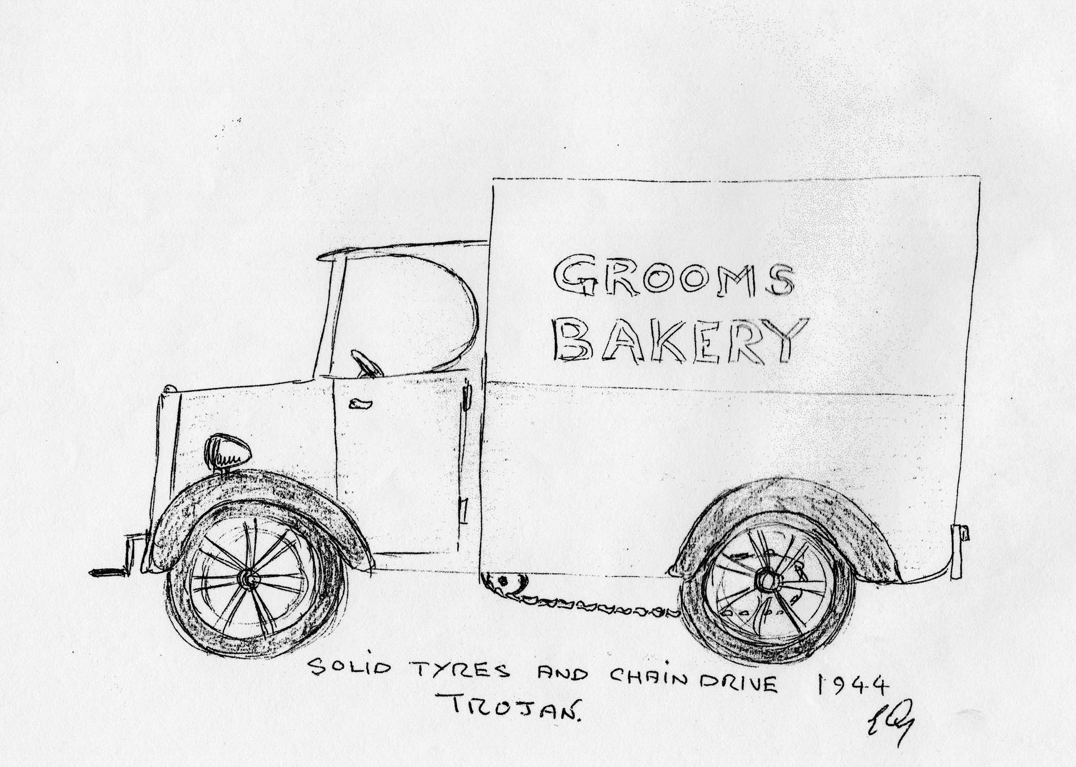 Grooms Bakery Van 1944