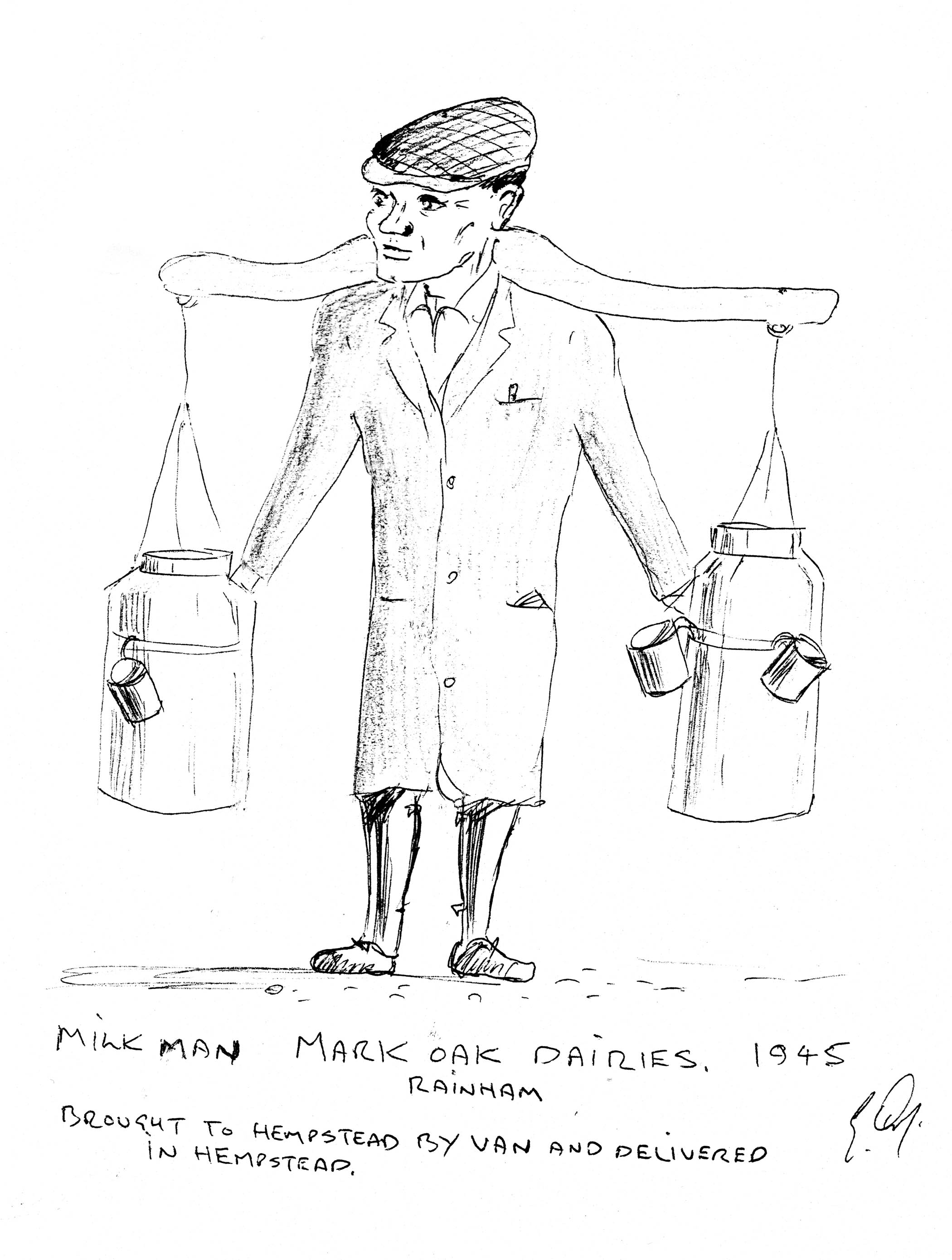 Mark Oak Dairies Rainham 1945